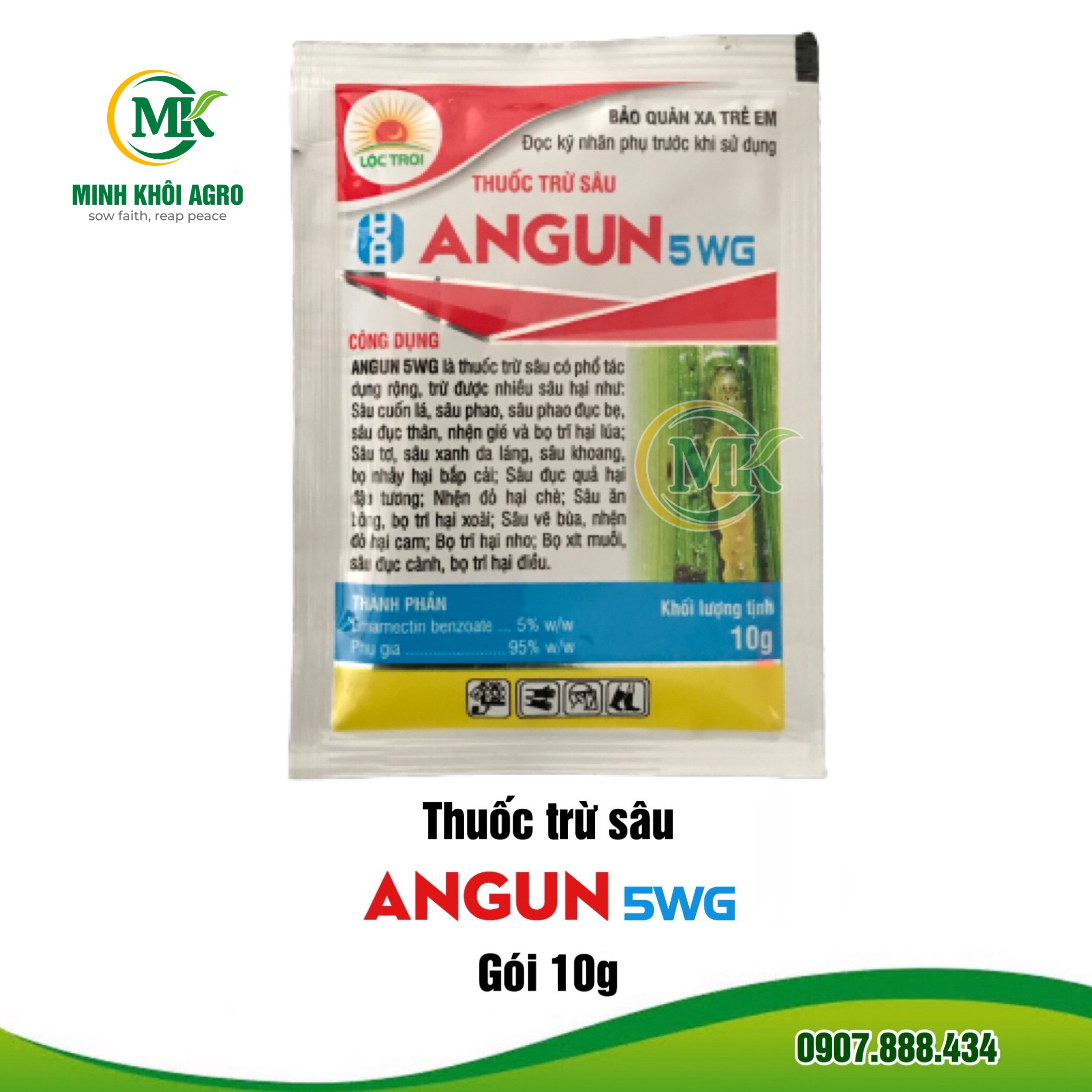 Thuốc trừ sâu Angun 5WG - Gói 10g